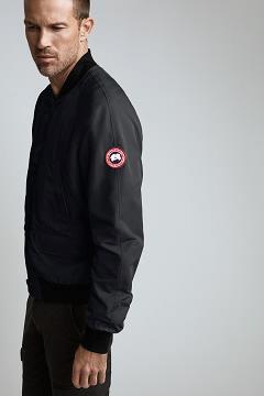 Chamarras Canada Goose Hombre Outlet - Faber Chaqueta De Bombardero Negros MX0536892